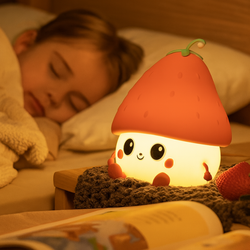 Cozy Strawberry - Den mjuka och mysiga jordgubbslampan